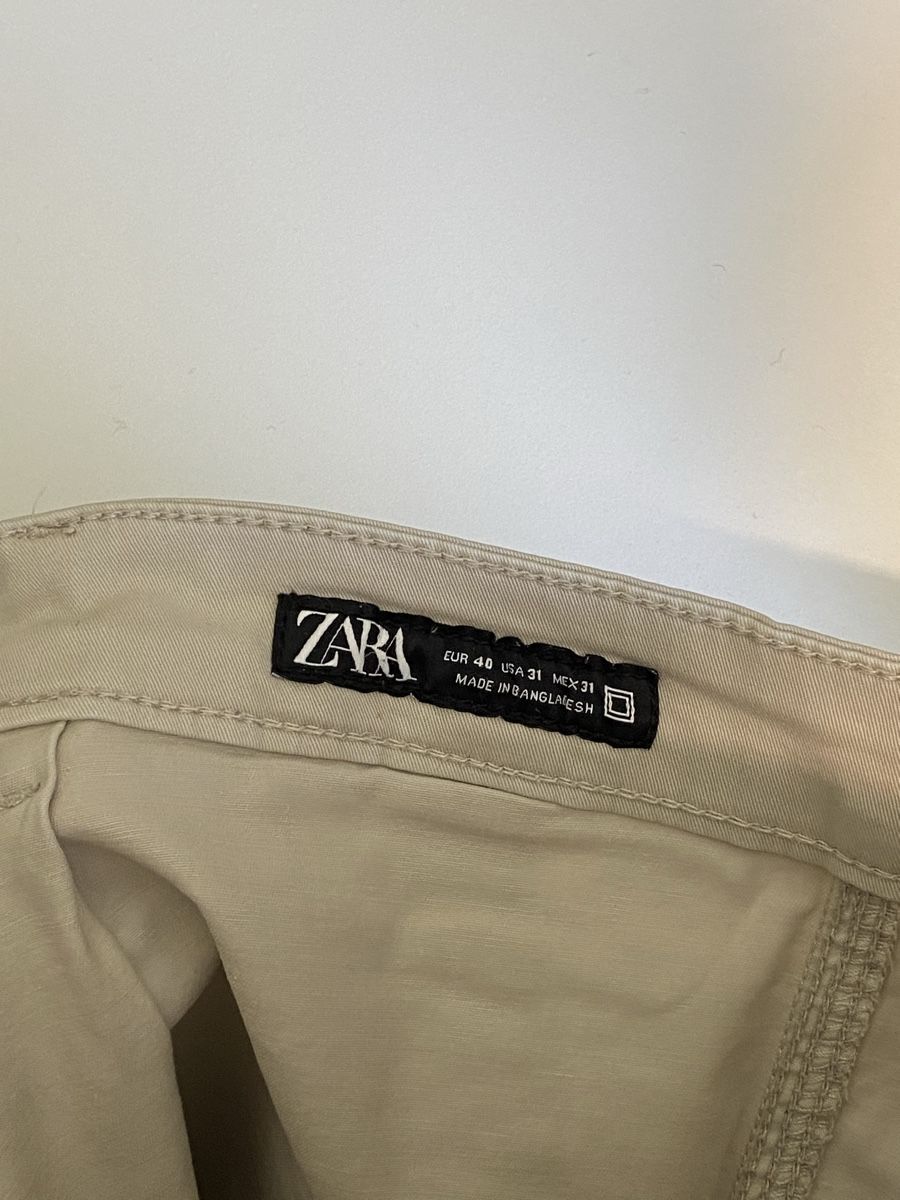 Zara Pantaloni: Zara Beige Cargo Pants Size 31 – Usato da Eggersriet venduto da damian.hug 1