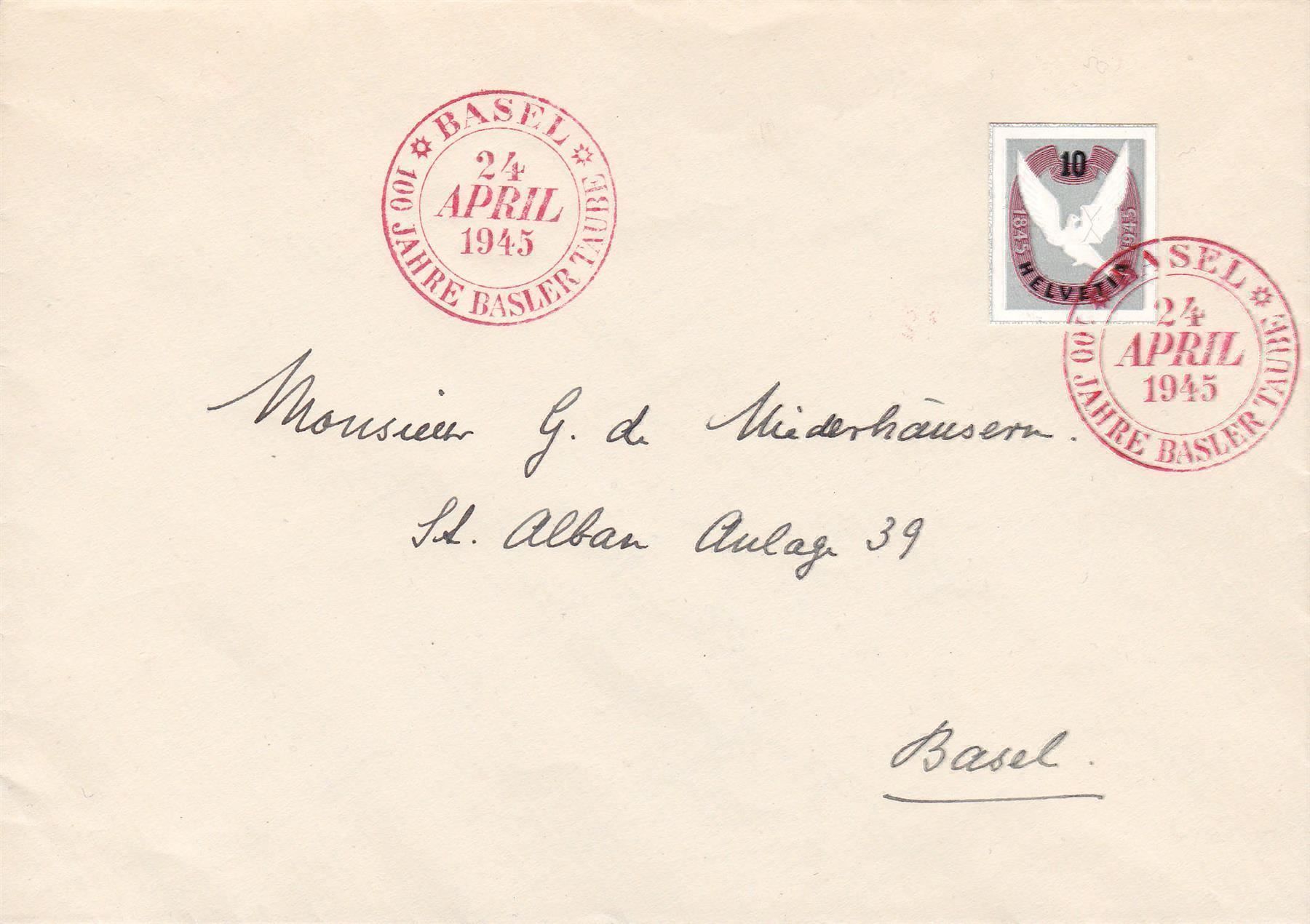 Alle Briefmarken: W22 auf Umschlag, SBK 50.- – Gebraucht aus Wenslingen von riger11