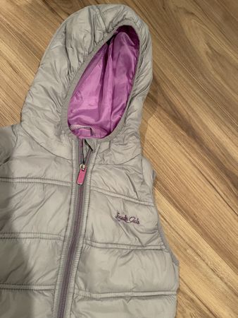 Steppweste Fresh Girls grau mit Kapuze