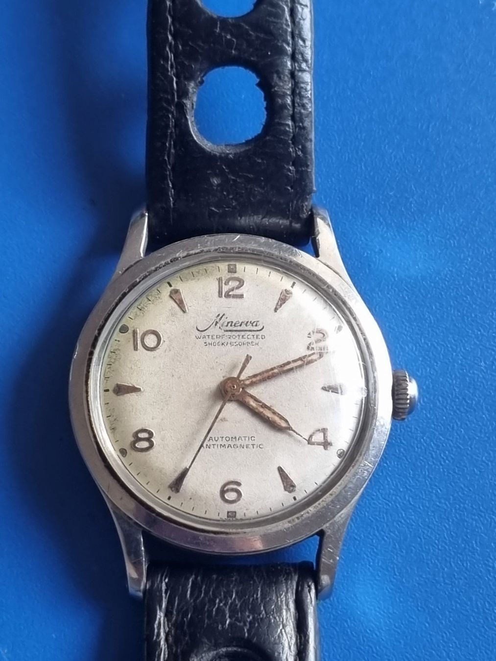 Minerva Orologi: Minerva Automatic Uhr – Usato da Schaffhausen venduto da Leveron13 3