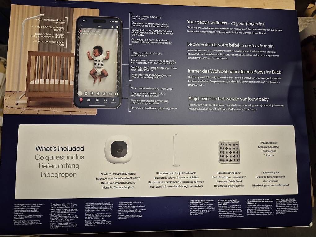 Babyphone: Nanit Pro Kamera Babyphone mit App + Bodenständer – Usato da Basel venduto da jul_hr8h 2