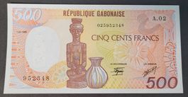 500 FRANCS / GABUN 1985 (BANKFRISCH)