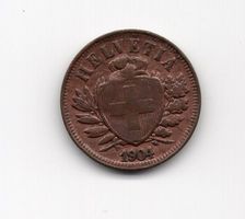 (2481) CH, 2 Rappen, 1904, top stgl