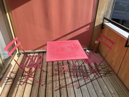 Gartentisch Set mit 2 Stühlen für Sitzplatz oder Balkon