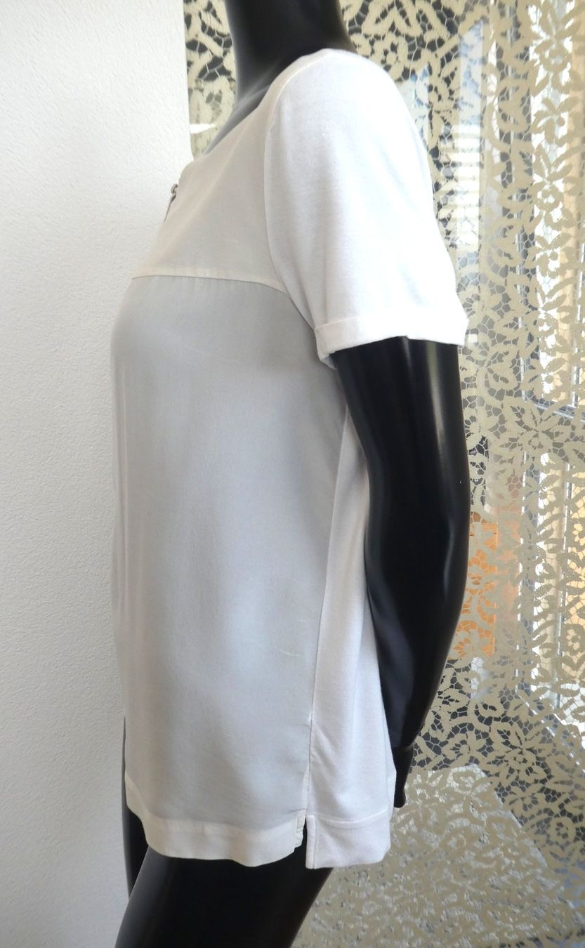 Luisa Cerano T-shirt: LUISA CERANO Shirt Bluse Front Seide, Gr. L – Usato da Berneck venduto da chouchou1415 3