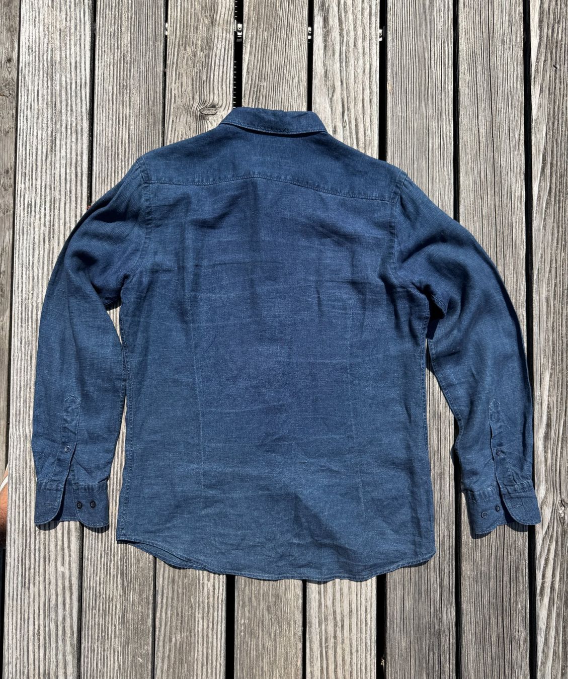 Massimo Dutti Hemden: Hemd Gr M Slim LEINEN Denim Look - Massimo Dutti – Gebraucht aus Männedorf von LTMCS 3