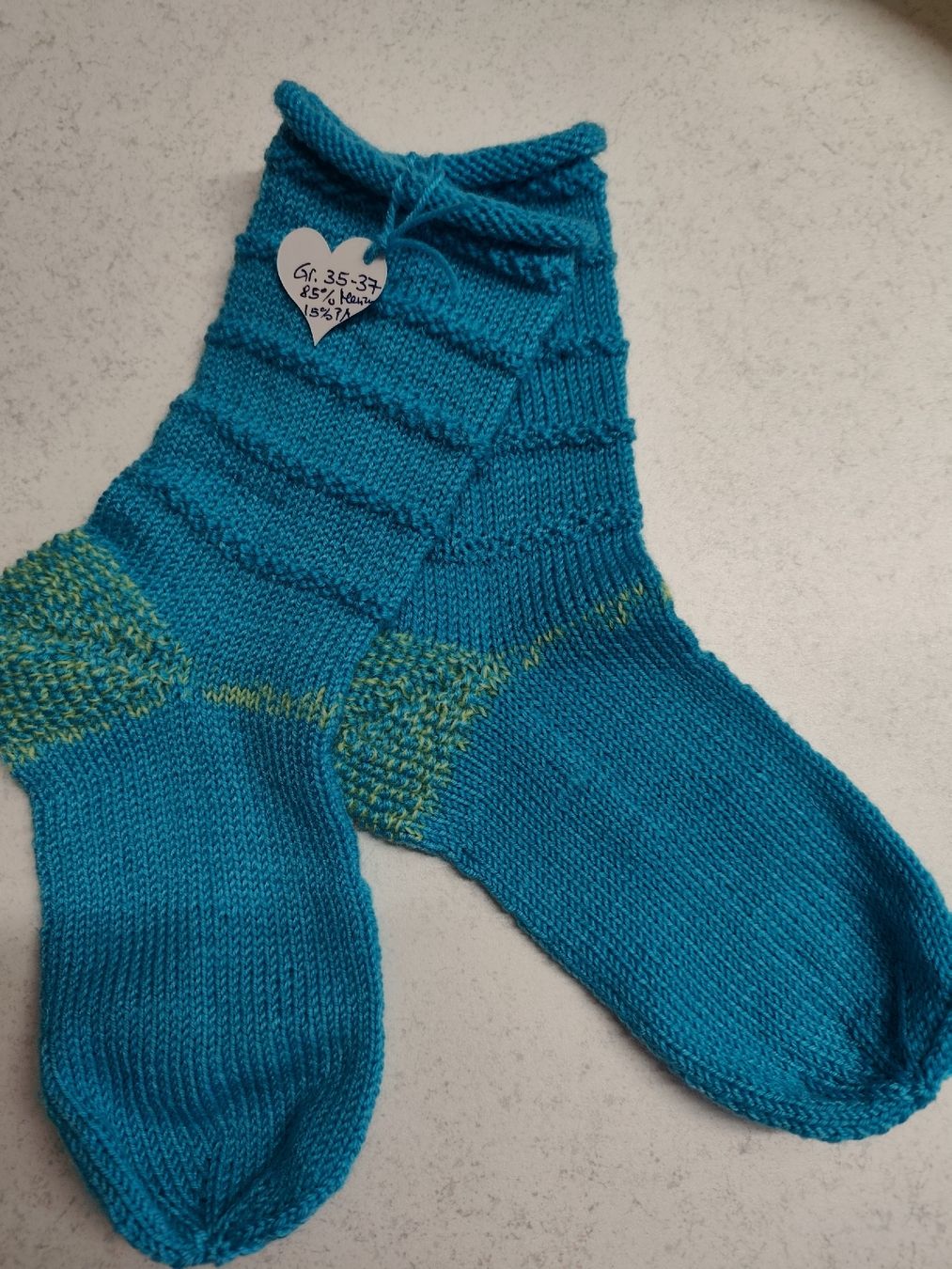 Calze: Handgestrickte Socken Gr 35-37 – Nuovo e nell'imballaggio originale da Glarus venduto da Tutticolori55 2