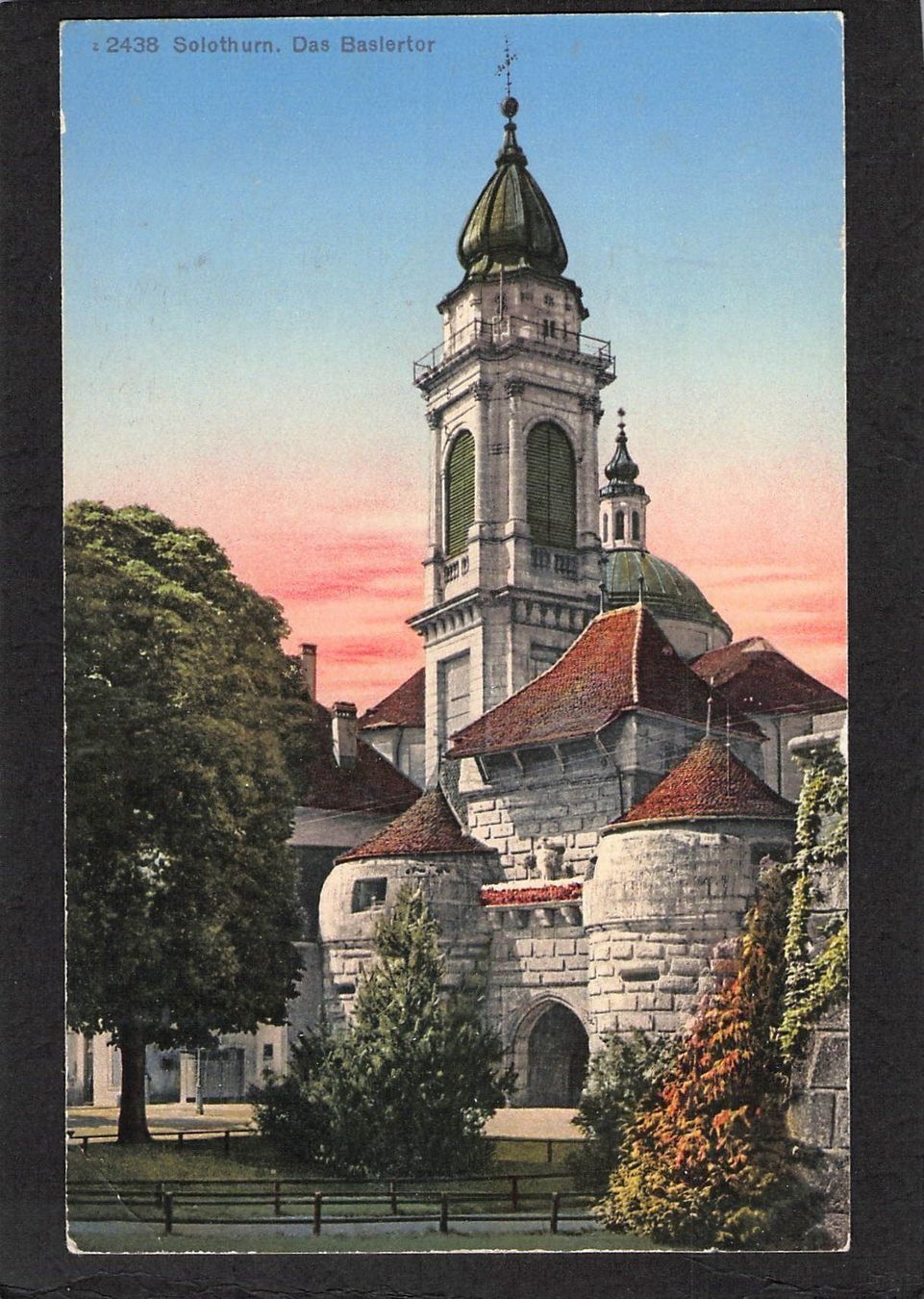 Ansichtskarten: AK× SO Solothurn , Das Baslertor , 1928 – Gebraucht aus Reichenburg von Pipo-67