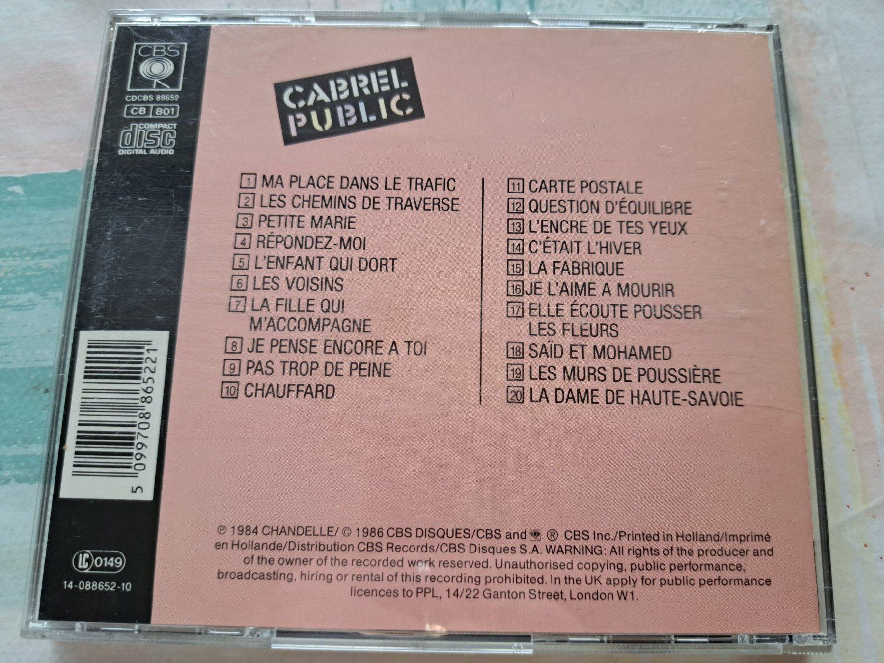 CD: Cd Francis Cabrel - En public – Usato da Pully venduto da bro_n52j 1