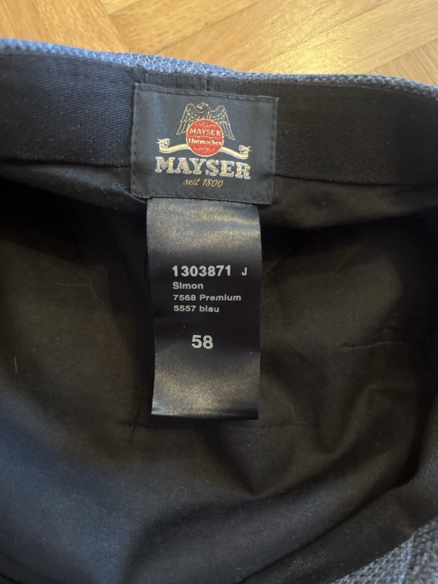 Copricapi, berretti & cappellini: Mayser Blue Herringbone Flat Cap - Size 58 – Usato da Aarau venduto da Better_Buy_From_Stef 2