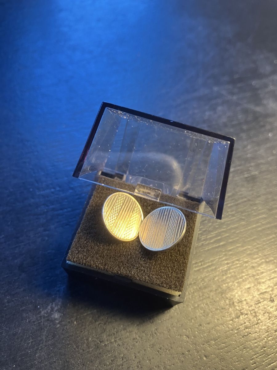 Gemelli: Manchetten  Knöpfe ,  Silber  800 – Usato da Herisau venduto da Penholder