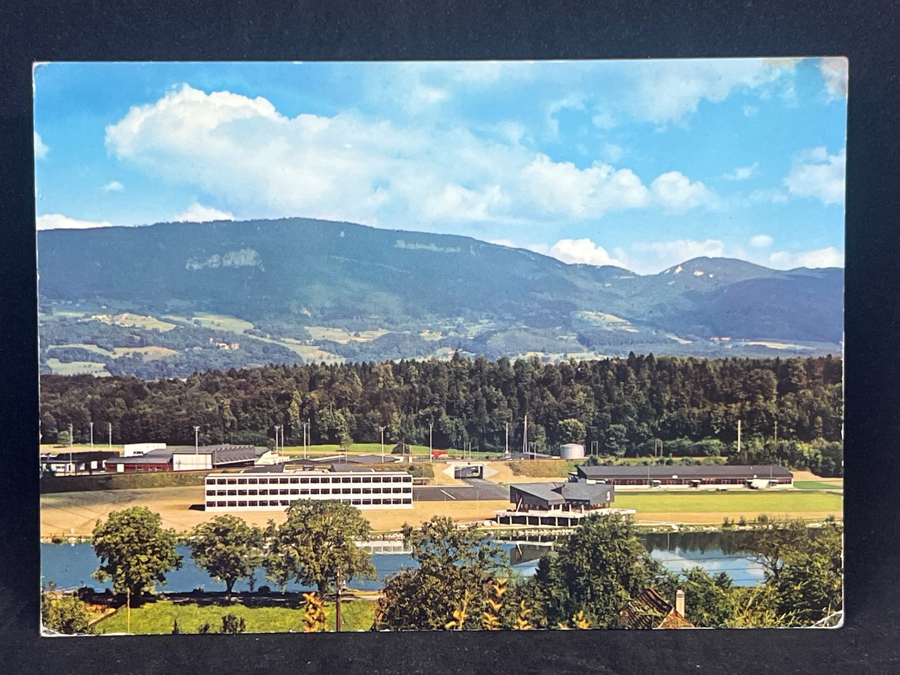 Cartoline postali: Ansichtskarte: Waffenplatz Wangen a/Aare mit "Fischermatte" – Usato da Widnau venduto da Brusi9