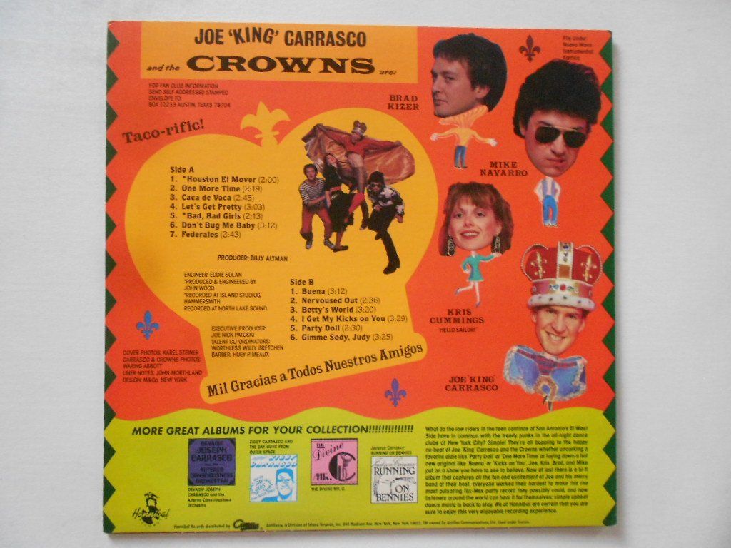Dischi in vinile: JOE ' KING' CARRASCO AND THE CROWNS – Usato da Bex venduto da Giorgiob 1