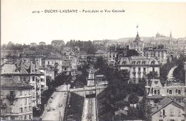 LAUSANNE - OUCHY, la ligne du funiculaire