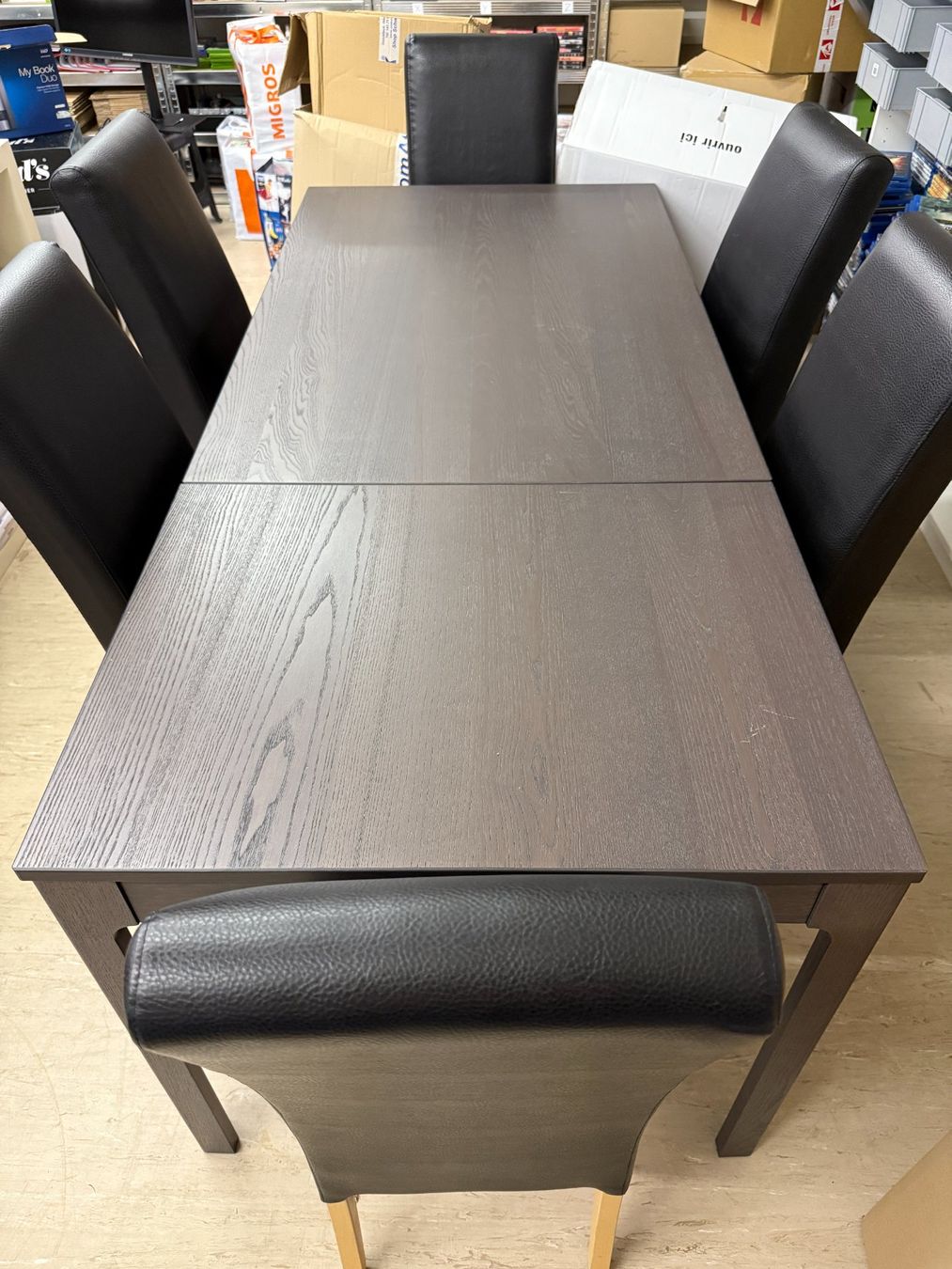 Ikea Tische: Esstisch mit 6 Stühlen 120x80x75 oder 180x80x75 – Gebraucht aus Zürich von F84