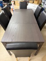 Esstisch mit 6 Stühlen 120x80x75 oder 180x80x75