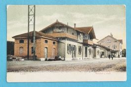 Lyss - Bahnhof - Post - alte Ansichtskarte