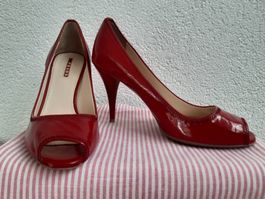 PRADA - Escarpins Rouge Vernis - 37 - Comme neuf