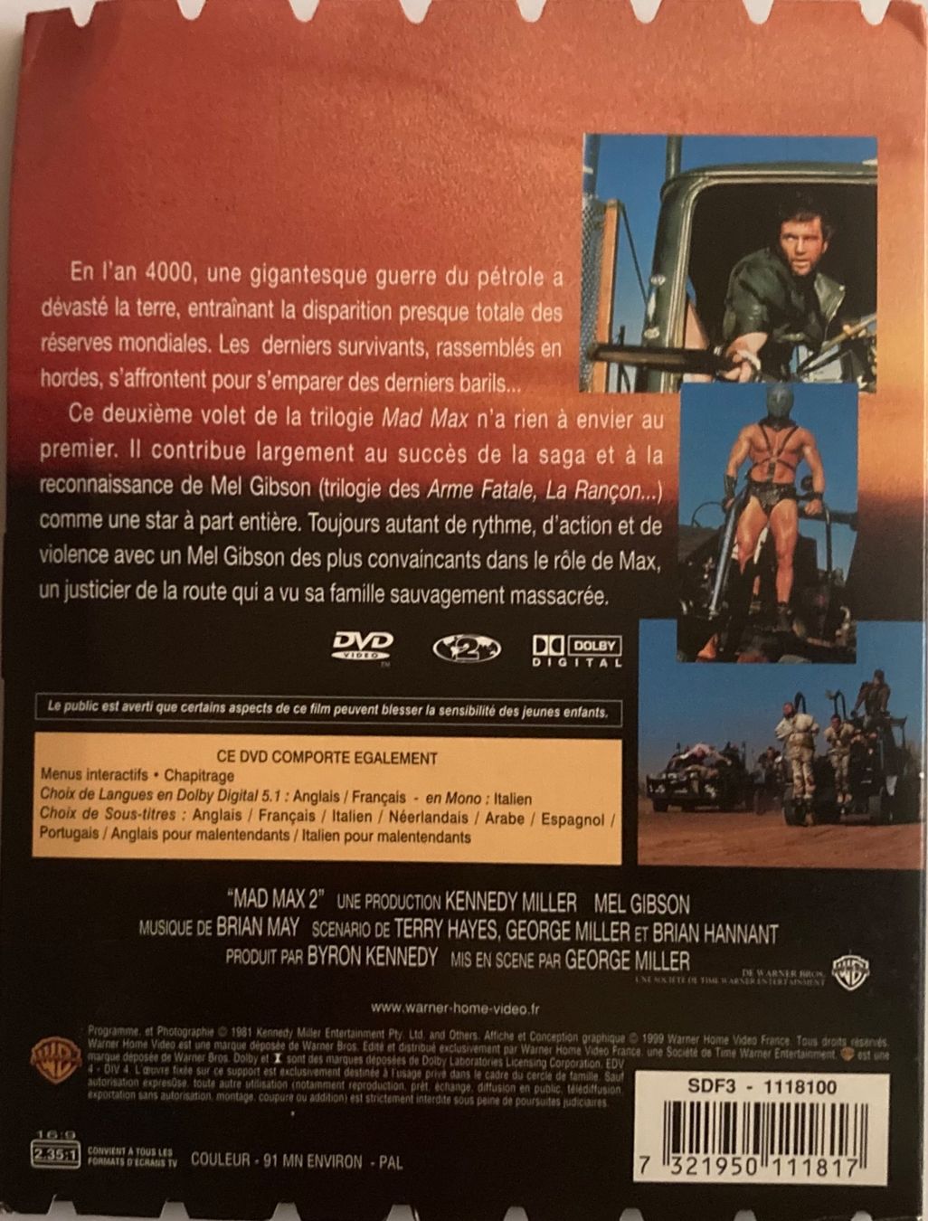 Tutti i DVDs: MEL GIBSON - MAD MAX 2 – Usato da Poliez-Pittet venduto da Newtown-Records 1