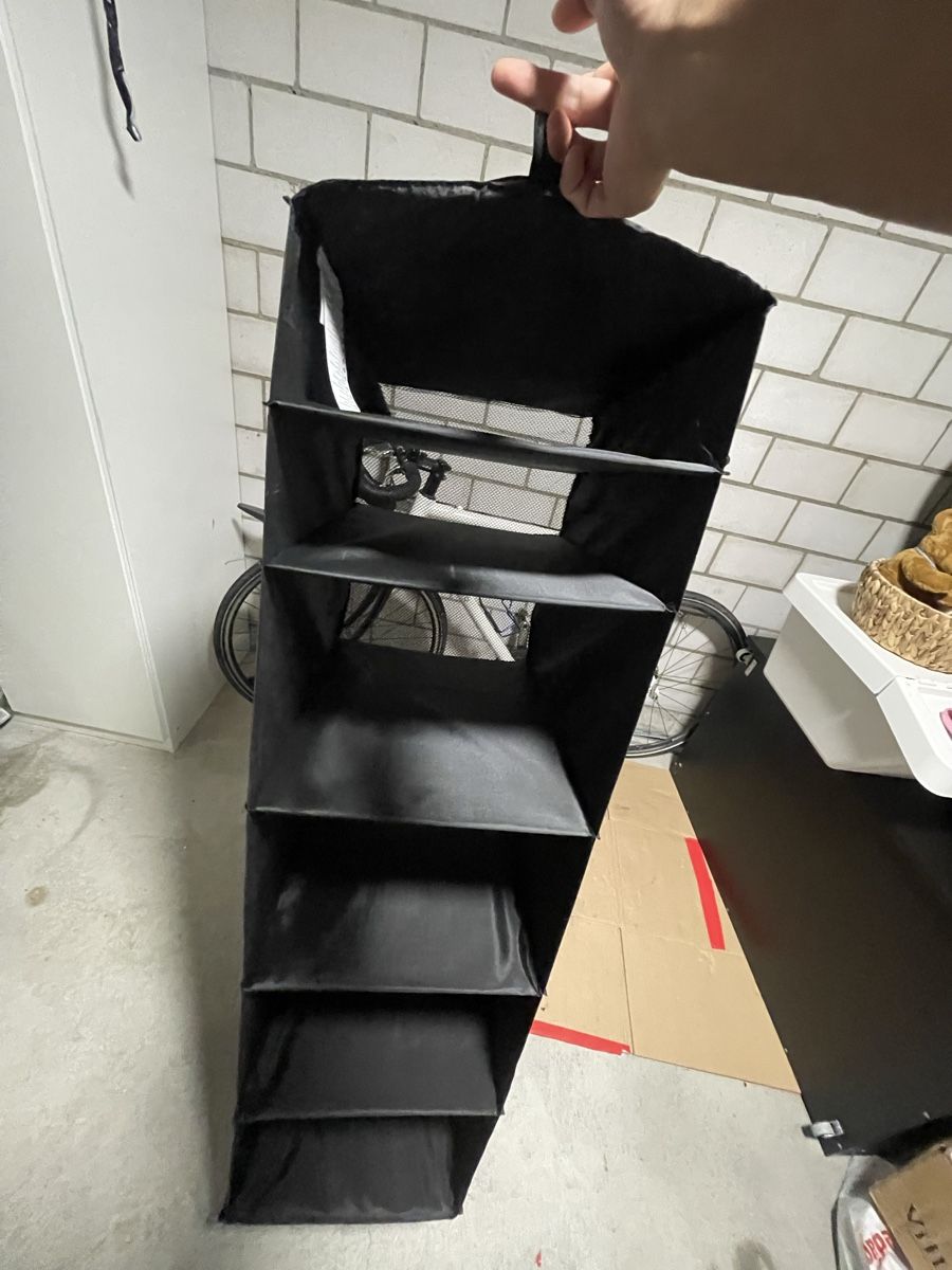 Ikea Garderobe: Hängeaufbewahrung schwarz 5 Fächer – Gebraucht aus Kloten von dba_w6kf 3