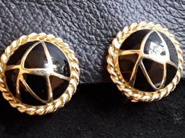 Vintage 80er Jahre Email Clips