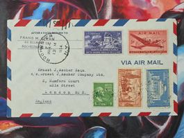 CL33 Enveloppe + Timbre USA 1954