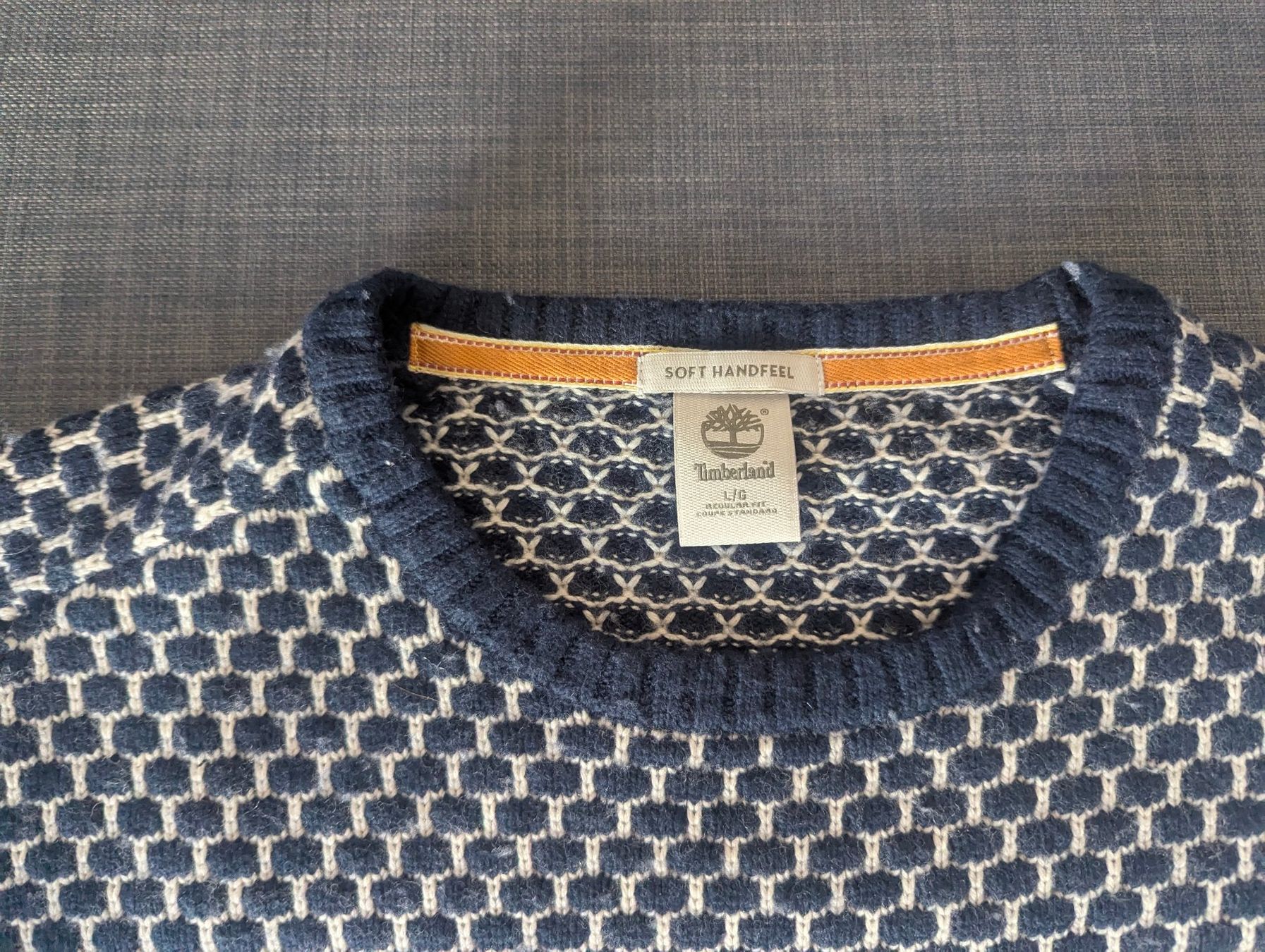 Maglioni & Felpe: Timberland Blue-Cream sweater - L size - Used – Usato da Fribourg venduto da balzabalza 2