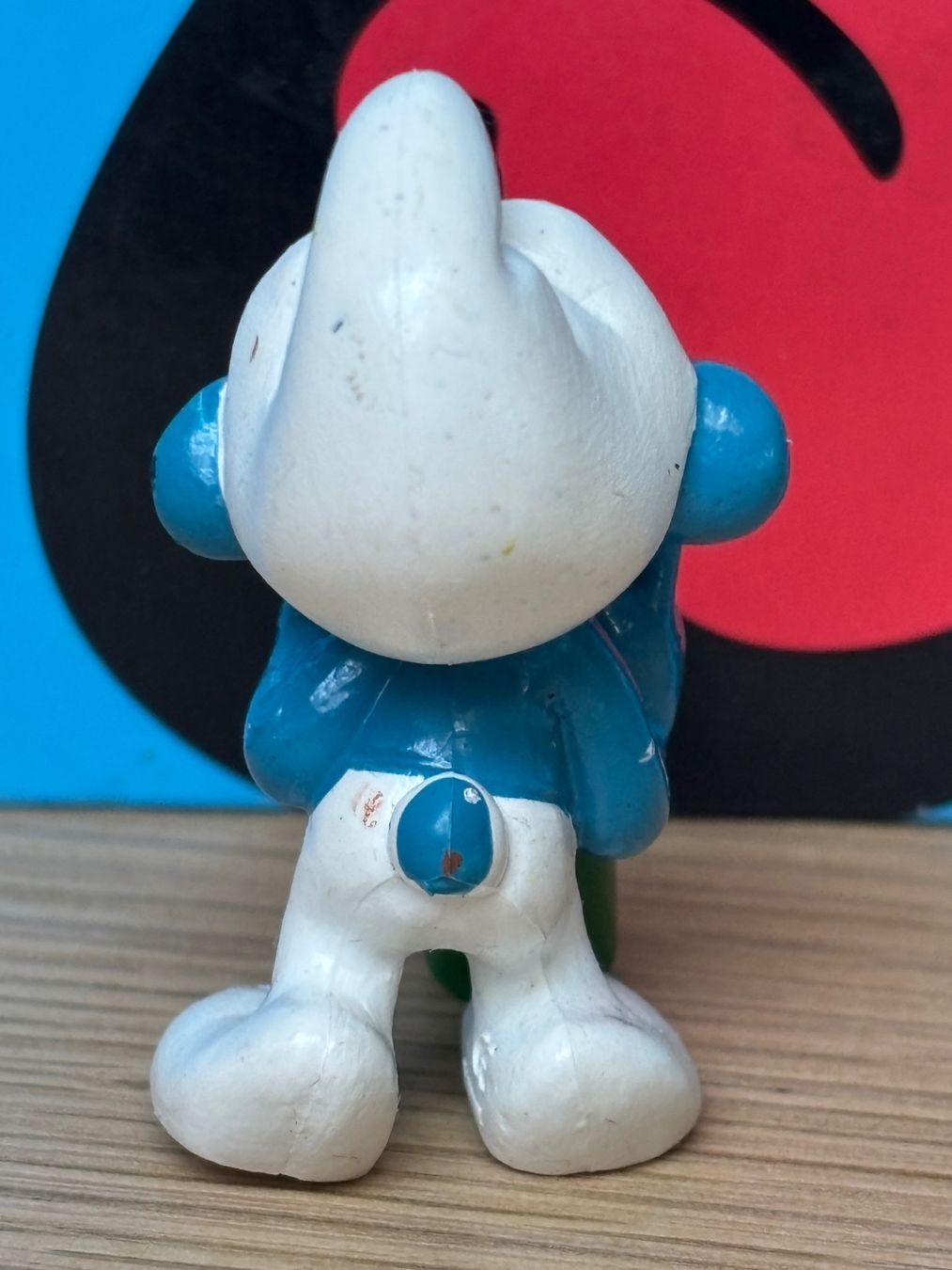 Schleich Statuette: Schlumpf mit Trinkflasche "Staatlich Fachingen" – Usato da Lyss venduto da Duckszone 2