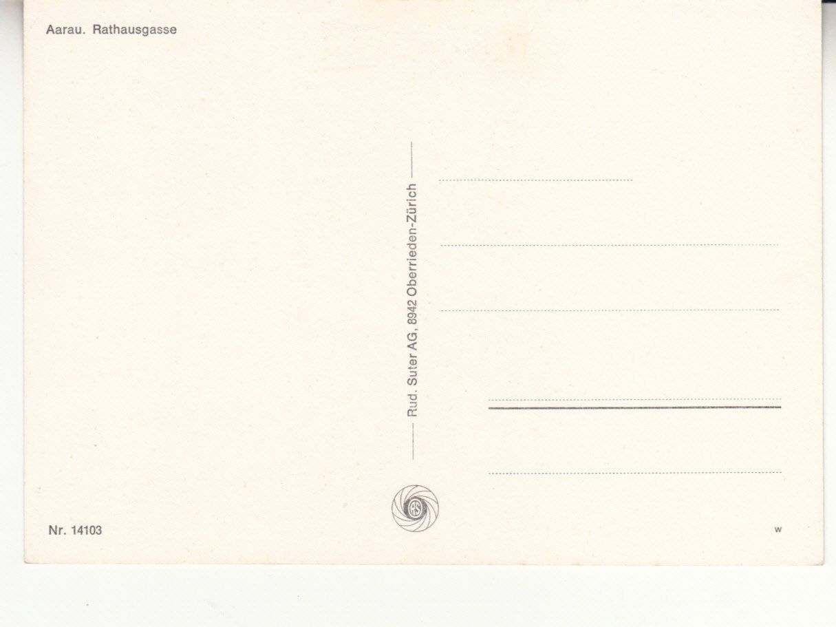 Cartoline postali: Aarau ca. 1970 – Usato da Bürglen TG venduto da StampGraf 1