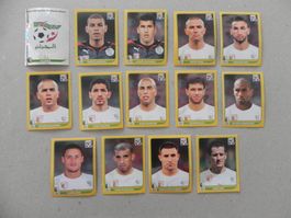 Panini Fussball WM Südafrika 2010 Algerien 14 Stück 221 -237