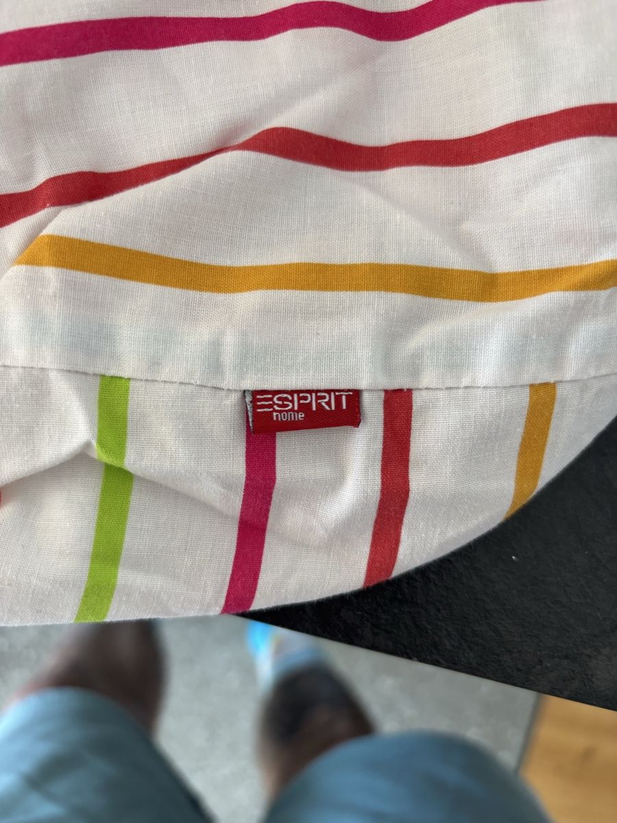 Biancheria da letto: Joli drap-housse Esprit Home rayé multicolore, coton, été! – Usato da Sion venduto da tchana77 1