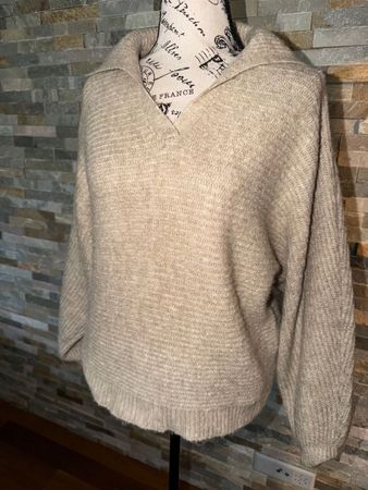 ★lässiger Strickpullover beige★ Gr. M ★wenig getragen★