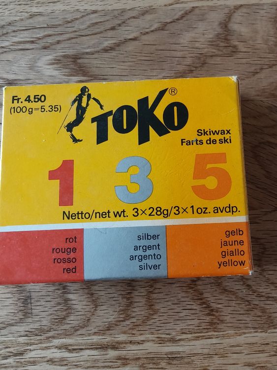 TOKO Skiwachs Set Original Vintage Rarität 1/3/5 Top Zustand (Gebraucht ...