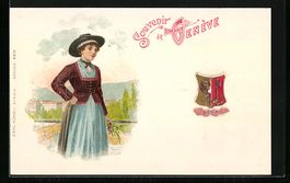 Litho Genève, Schweizerin in Tracht