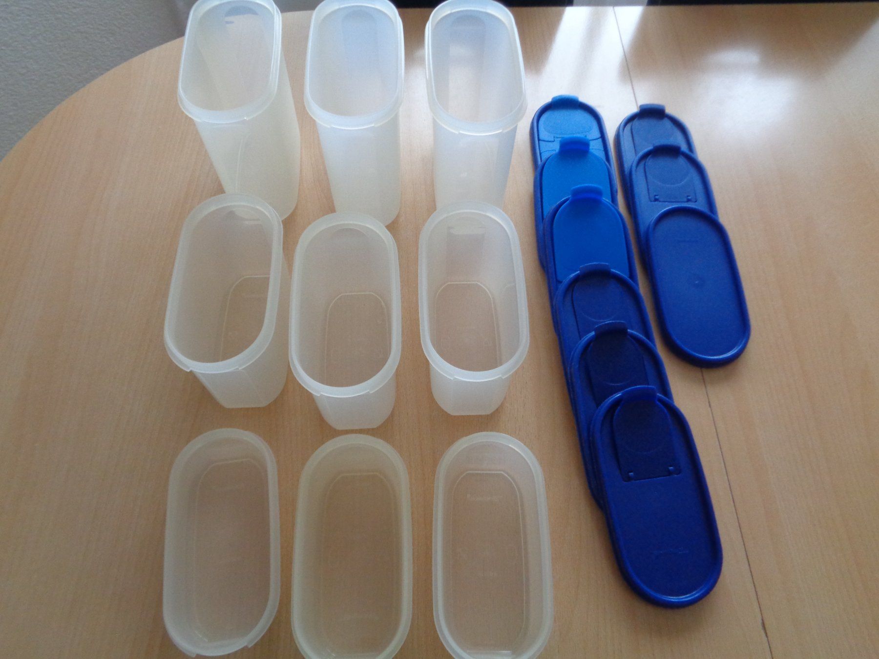 Tupperware Contenitori & Simili: Tupperware 9 Vorratsdosen blau – Usato da Dietikon venduto da chroetli77 2