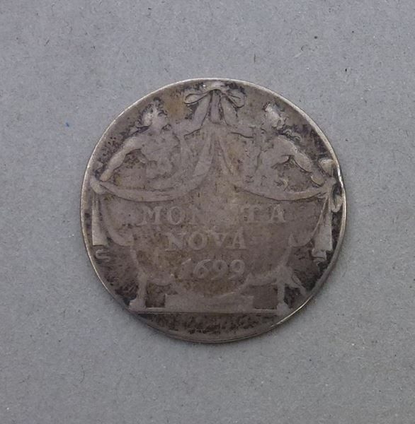 Tutti le monete: Bern ++ 20 Kreuzer 1699 – Usato da Walkringen venduto da Casablanca777 1