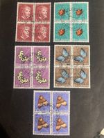 Schweiz 1952 Satz Pro Juventute 4er-Block Tag der Briefmarke