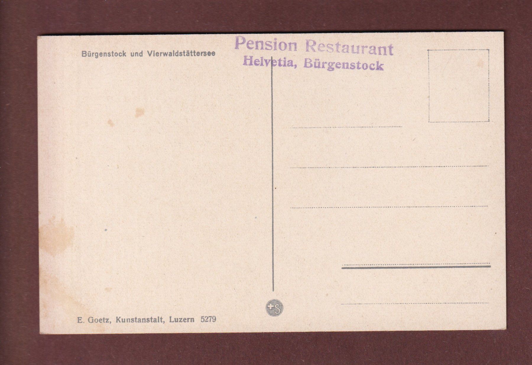 Cartoline postali: BÜRGENSTOCK - Pilatus – Usato da Pully venduto da nicecards-shop 1