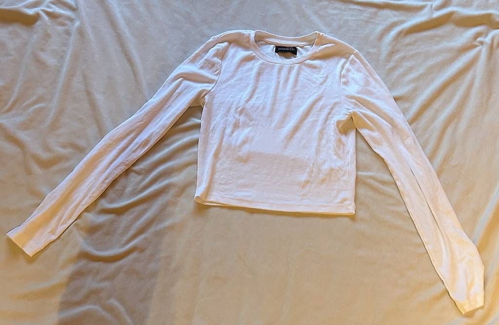 Maglioni & Felpe: weisses Langarmshirt – Usato da Trub venduto da elinschleiderschrank