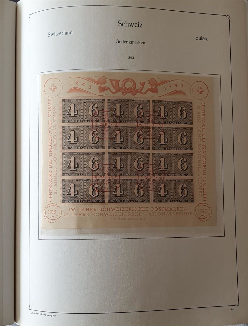Tutti i francobolli: Sammlung Schweiz, KABE Album gestempelt – Usato da Kreuzlingen venduto da Rschweiz1 9