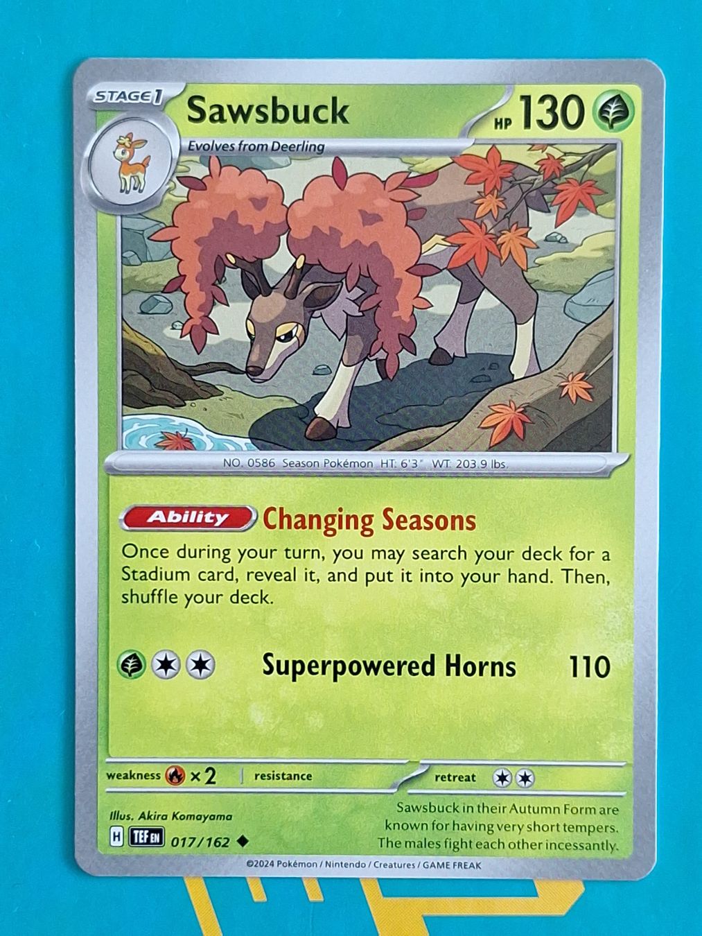 Pokémon Carte collezionabili: Sawsbuck - Temporal Forces Pokemon - #7.1 – Usato da Altstätten SG venduto da GGsGameshop