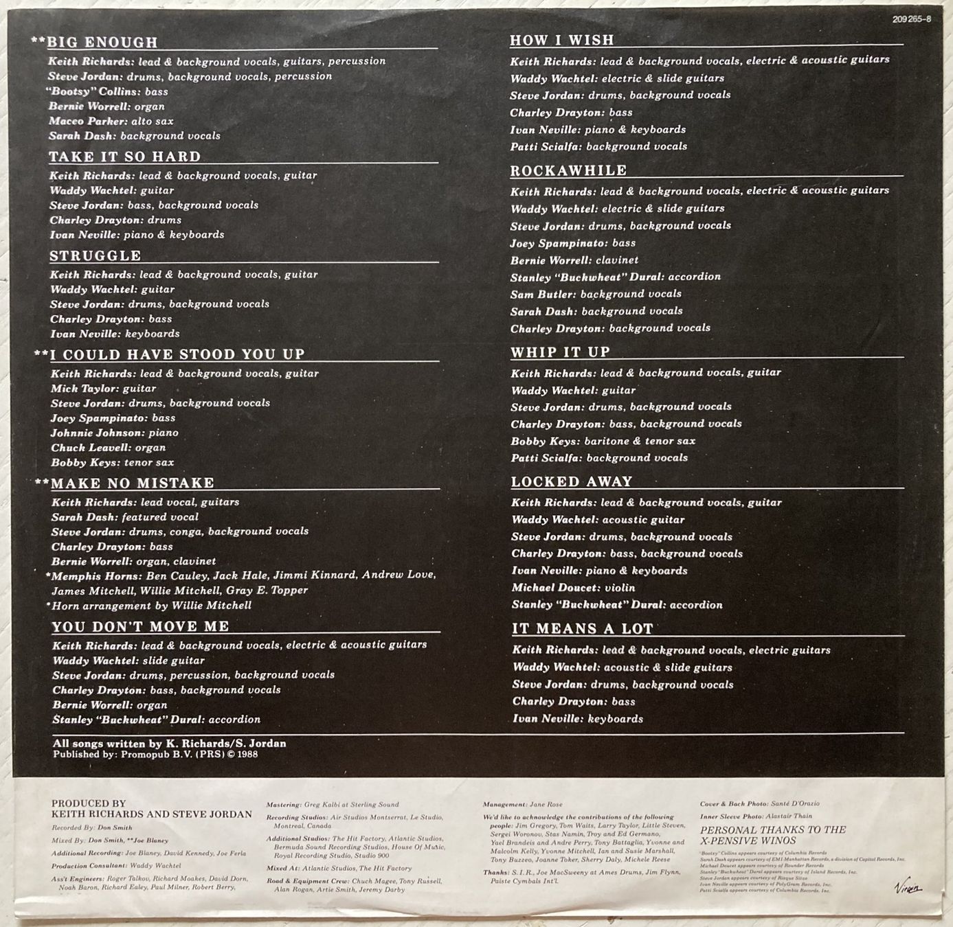 Vinyles: ROLLING STONES / KEITH RICHARDS - TALK IS CHEAP – D'occasion à Bottens par hotter-than-hell 2