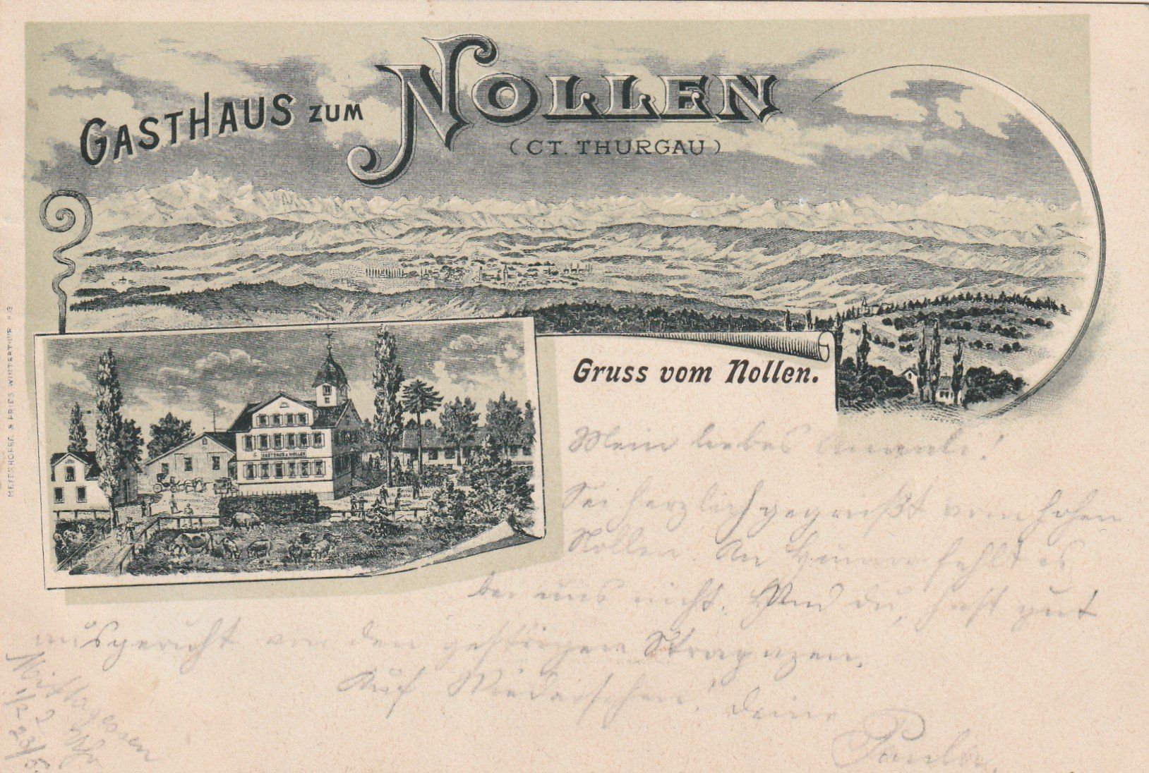 Cartoline postali: Gasthaus Nollen – Usato da Rorschacherberg venduto da fratovi2