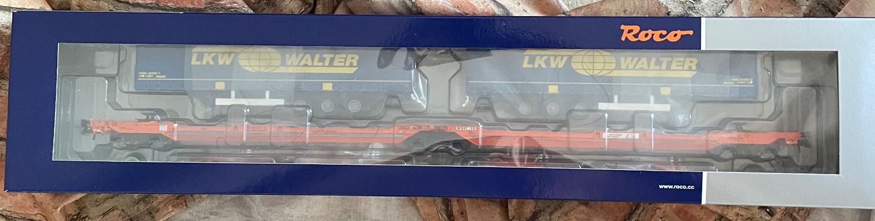 Roco Modellini di ferrovie: Roco 77393 Doppeltaschenwagen "LKW Walter" – Nuovo (secondo la descrizione) da Blumenstein venduto da Ritschi 4