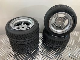 RC Radsatz 1:10 «Racing 4-Speichen Silber» 26mm NEU!