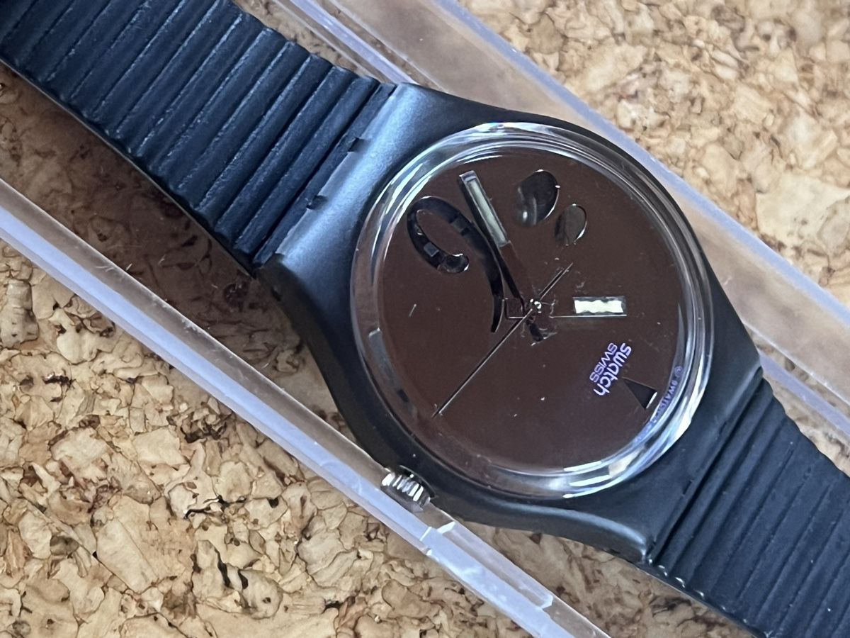 Swatch Orologi: Swatch Uhr schwarz  86 – Usato da Basel venduto da bellespirit 3