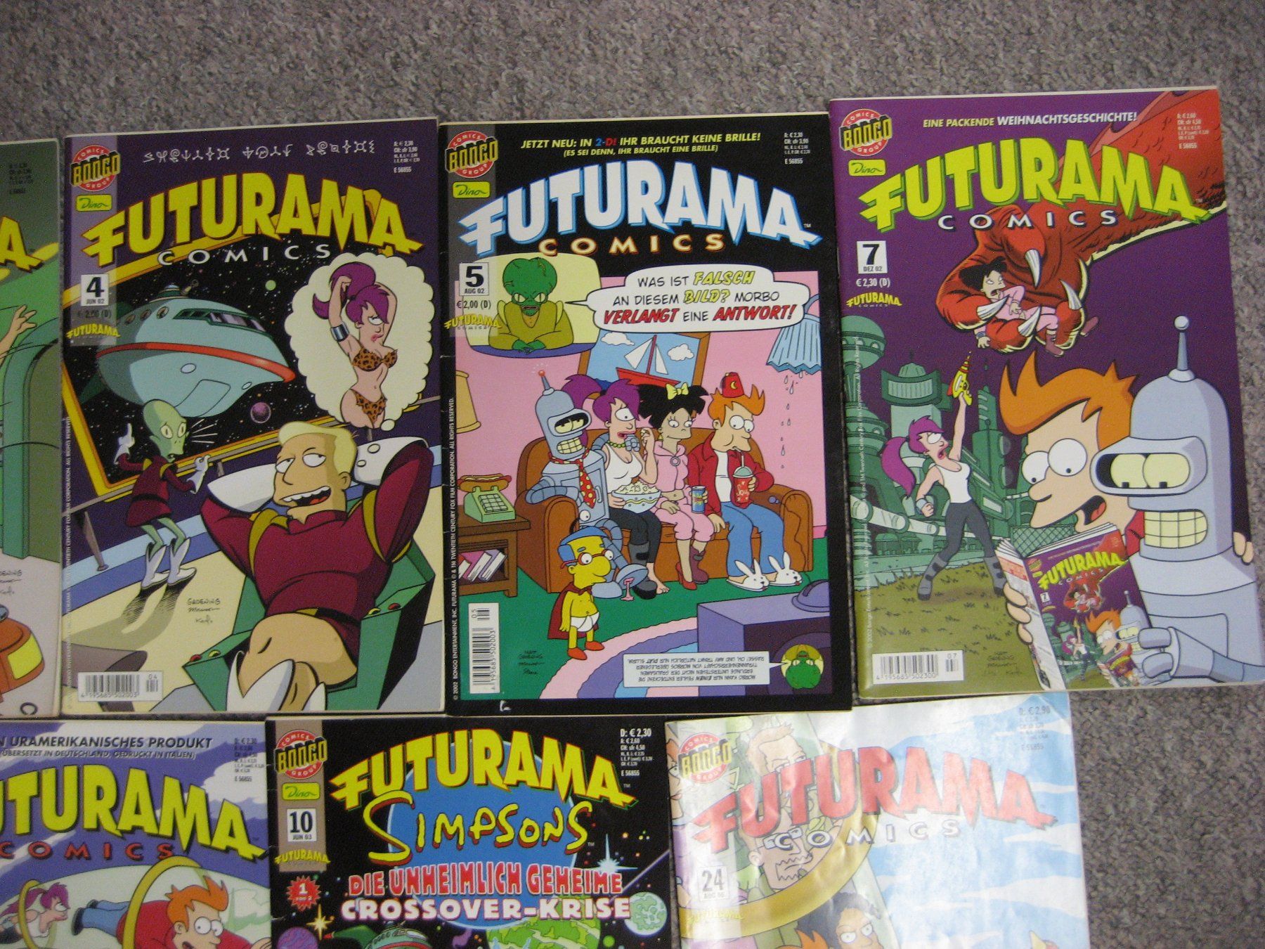 Comics: 9 Futurama Comics – Gebraucht aus Bottighofen von Spiderman61 2