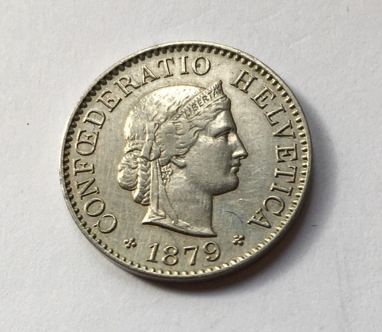 Tutti le monete: 1879 5 Rappen ss-vz – Usato da Kirchberg SG venduto da Helveticus00