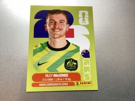 Panini FIFA World Cup 2026 Riley McGree Sticker