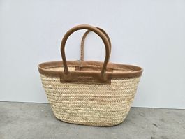 Korb: Shopper oval camel-ANGEBOT